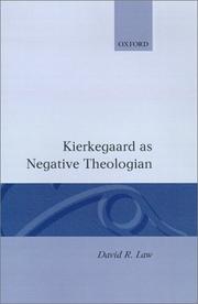 Cover of: Kierkegaard as negative theologian