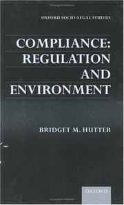 Cover of: Compliance: regulation and environment