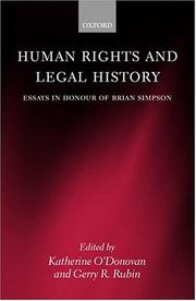 Human rights and legal history : essays in honour of Brian Simpson