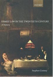 Family law in the twentieth century : a history