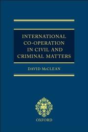 International co-operation in civil and criminal matters