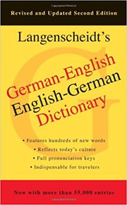 Cover of: Langenscheidt's German-English, English-German dictionary