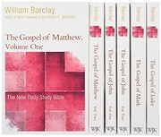 New Daily Study Bible, Gospel Set by William Barclay, Allister McGrath