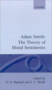 The Glasgow edition of the works and correspondence of Adam Smith by Adam Smith
