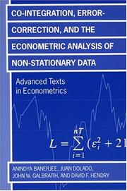 Co-integration, error correction, and the econometric analysis of non-stationary data