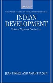 Cover of: Indian development: selected regional perspectives
