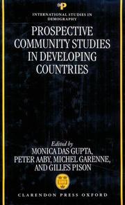 Prospective community studies in developing countries