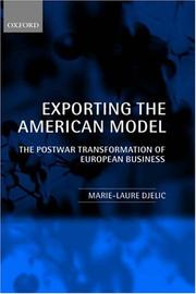 Exporting the American model : the post-war transformation of European business