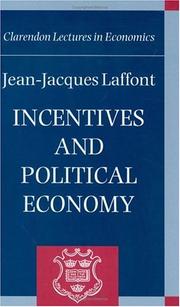 Cover of: Incentives and political economy
