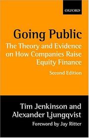 Going public : the theory and evidence on how companies raise equity finance