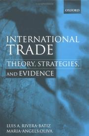 International trade by Luis Rivera-Batiz, Maria-Angels Oliva i Armengol, Luis A. Rivera-Batiz, Maria A. Oliva