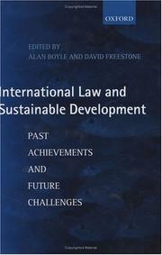 Cover of: International Law and Sustainable Development: Past Achievements and Future Challenges