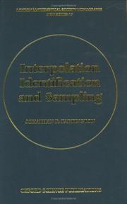 Interpolation, identification, and sampling