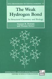 Cover of: The weak hydrogen bond: in structural chemistry and biology