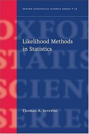 Likelihood methods in statistics