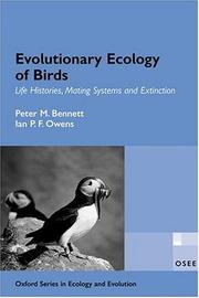 Cover of: Evolutionary Ecology of Birds: Life Histories, Mating Systems, and Extinction (Oxford Series in Ecology and Evolution)