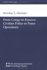 From Congo to Kosovo : civilian police in peace operations