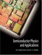 Cover of: Semiconductor Physics and Applications (Series on Semiconductor Science and Technology, 8) by M. Balkanski, R. F. Wallis