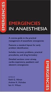 Cover of: Emergencies in anaesthesia