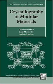 Cover of: Crystallography of modular materials