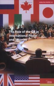 The role of the G8 in international peace and security