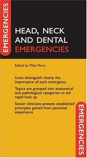 Cover of: Head, Neck, and Dental Emergencies (Emergencies In..)