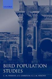 Bird population studies : relevance to conservation and management