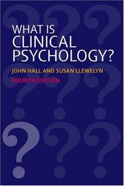 Cover of: What is clinical psychology?