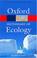 Cover of: A Dictionary of Ecology (Oxford Paperback Reference)