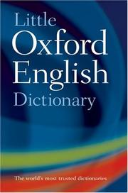 Cover of: Little Oxford English Dictionary