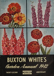 Cover of: Buxton White's garden annual, 1942: twenty-second anniversary