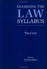 Examining the law syllabus : the core