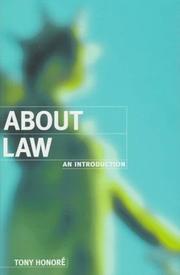 Cover of: About Law by Tony Honoré