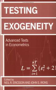 Testing exogeneity