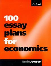 100 essay plans for economics