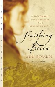 Cover of: Finishing Becca: a story about Peggy Shippen and Benedict Arnold