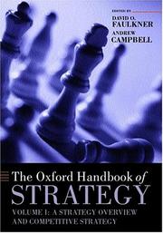 Oxford handbook of strategy. Vol. 1, Competitive strategy