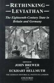 Cover of: Rethinking Leviathan: the eighteenth-century state in Britain and Germany