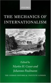 The mechanics of internationalism : culture, society, and politics from the 1840s to the First World War