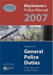 Blackstone's police manual 2007