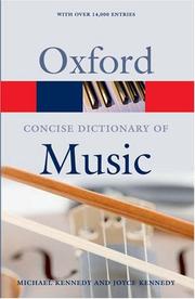 The concise Oxford dictionary of music