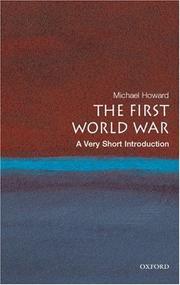 The First World War : a very short introduction