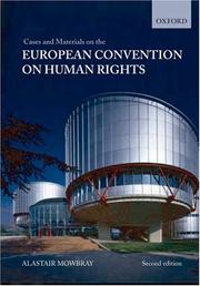 Cases and materials on the European Convention on Human Rights