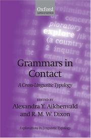 Grammars in contact : a cross-linguistic typology