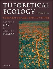 Theoretical ecology : principles and applications