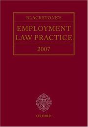 Cover of: Blackstone's Employment Law Practice 2007