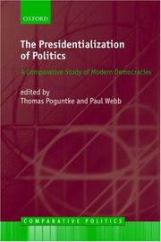 Cover of: The Presidentialization of Politics: A Comparative Study of Modern Democracies (Comparative Politics)
