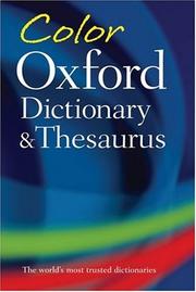 Color Oxford colour dictionary and thesaurus