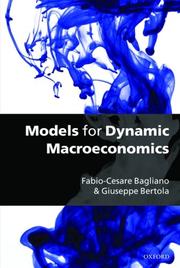 Models for dynamic macroeconomics