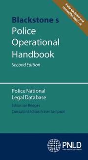 Blackstone's police operational handbook : police national legal database